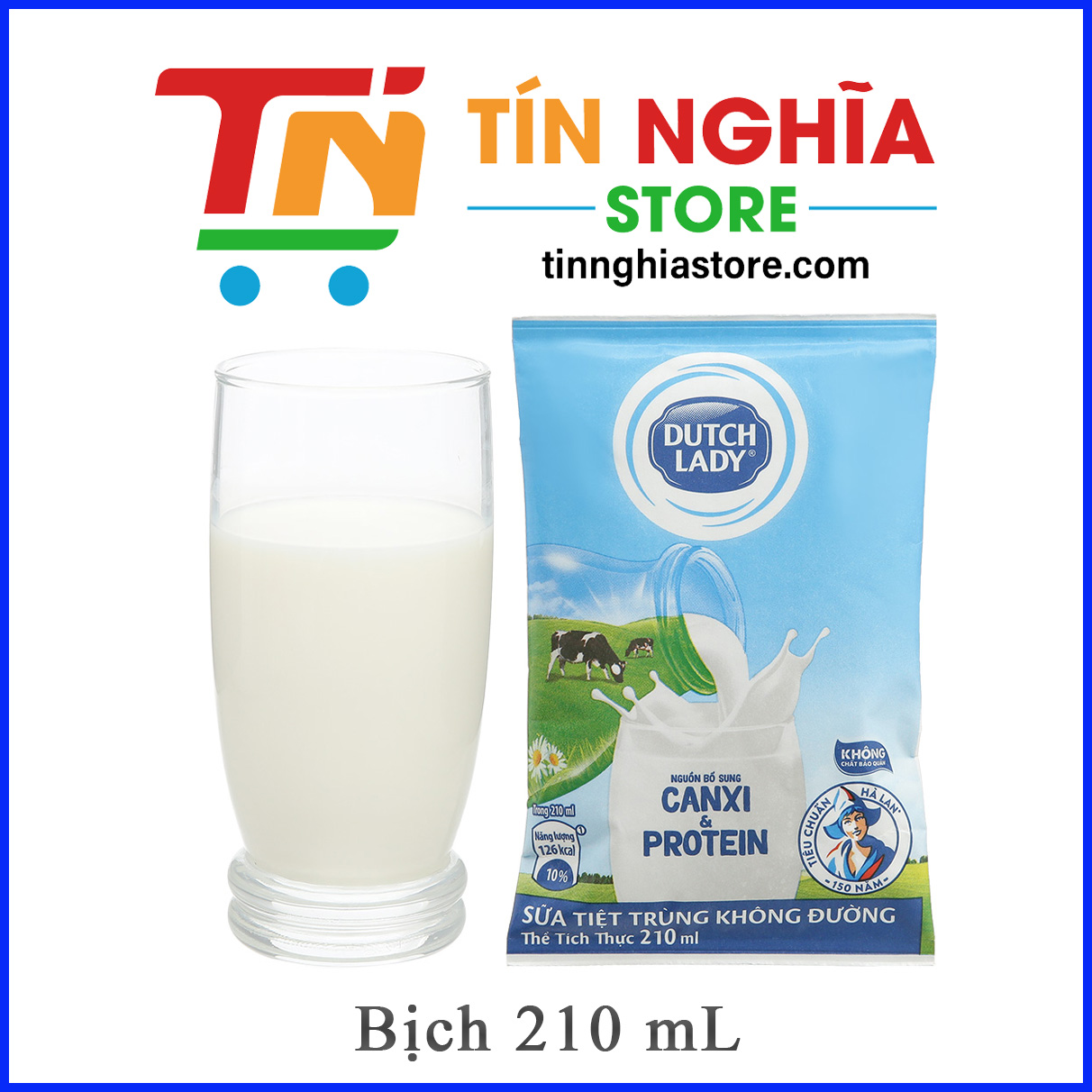 Sữa Bịch Không Đường Cô Gái Hà Lan - Hình ảnh 3
