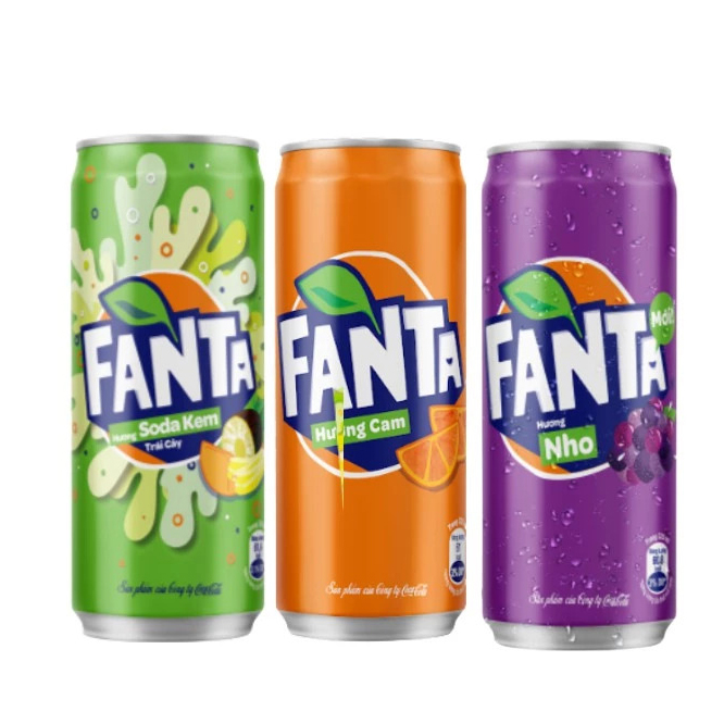 Fanta Thùng 24 Lon 320ml Mix nhiều vị - Hình ảnh 3