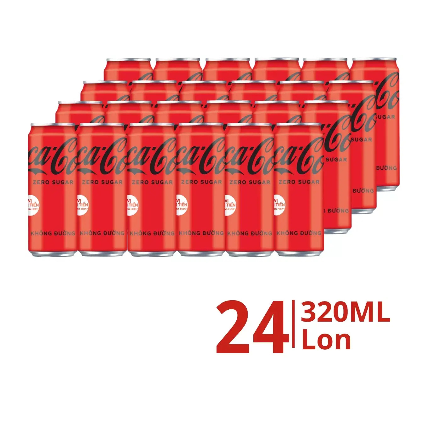 Nước Ngọt Coca Cola Zero Lon 320ml - Hình ảnh 4