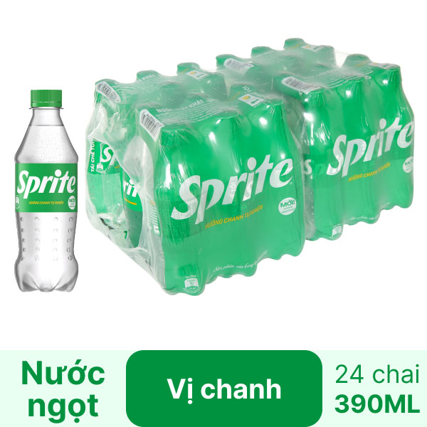 Nước Ngọt Sprite Hương Chanh 390ml - Hình ảnh 4