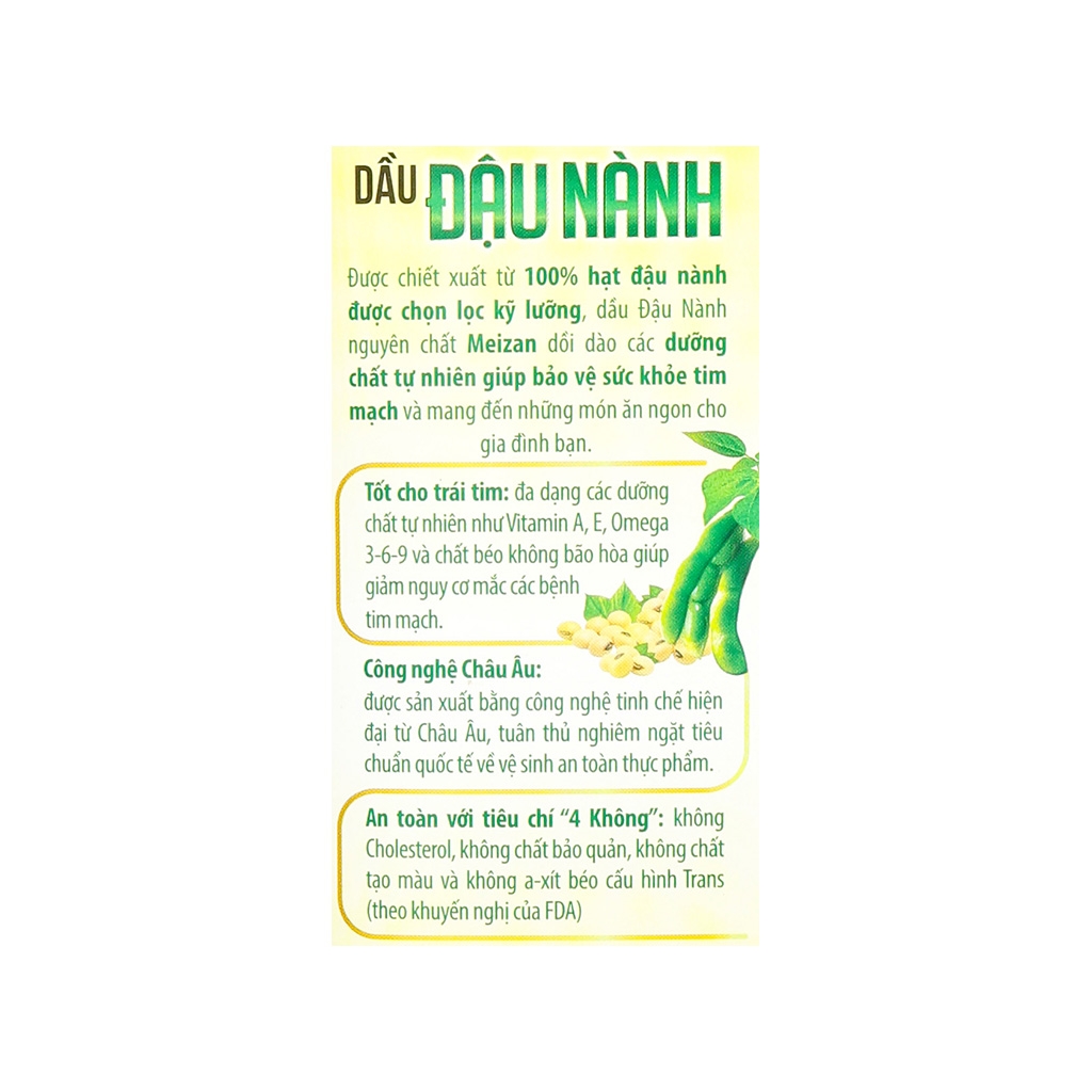 Dầu Đậu Nành Meizan (1 Lít / 2 Lít / 5 Lít) - Hình ảnh 6