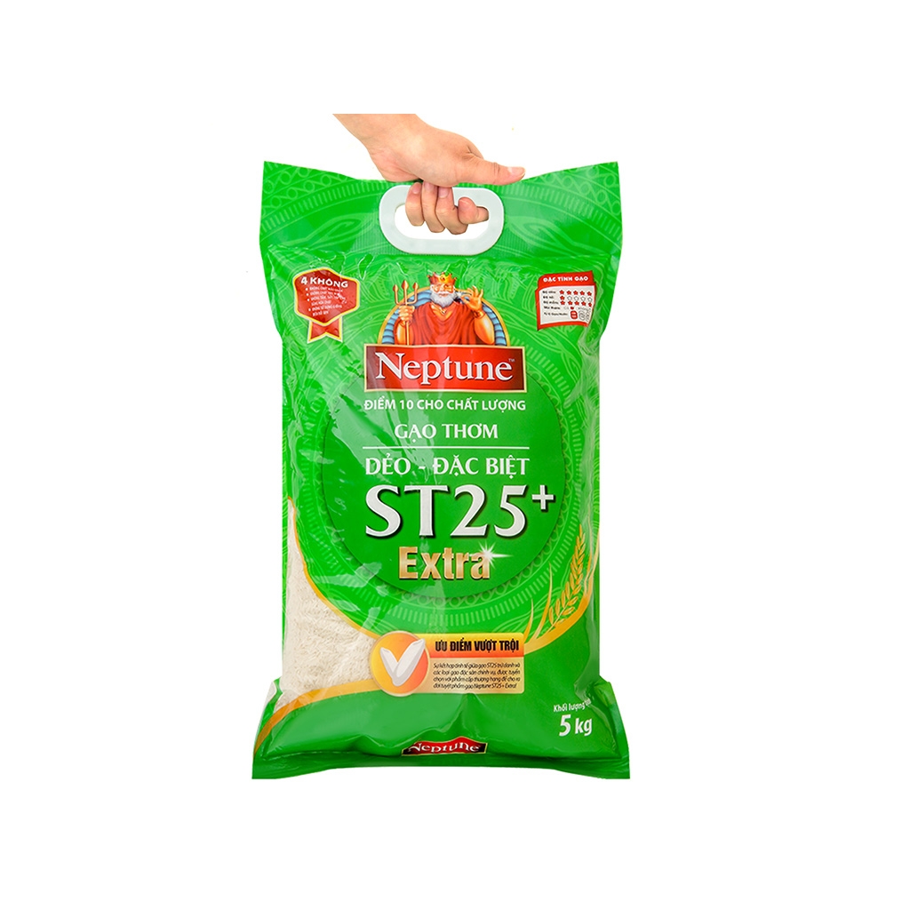 Gạo Thơm Neptune ST25 Extra Túi 5kg - Hình ảnh 4