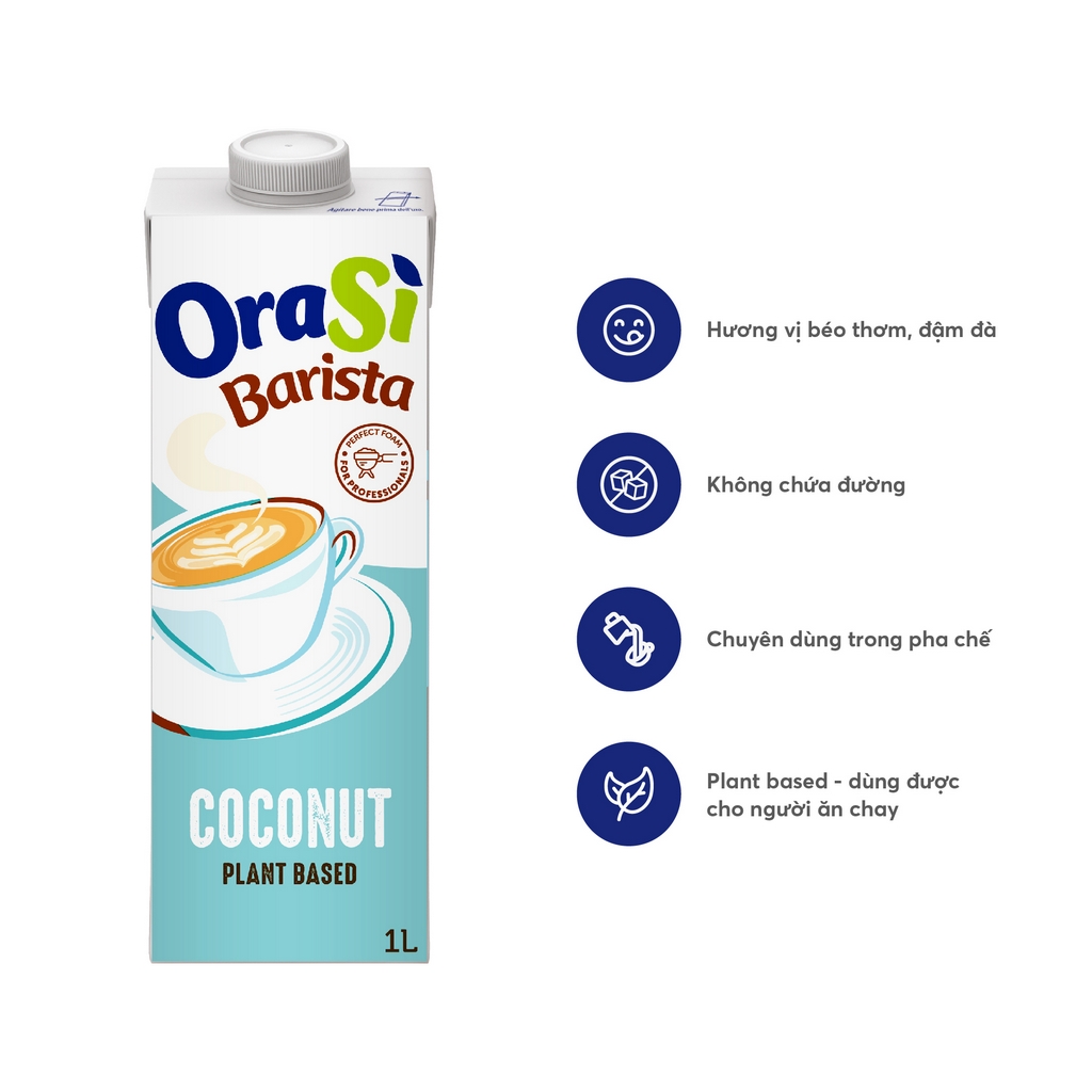 Sữa pha chế OraSì Barista Coconut (Dừa Nước) - Hình ảnh 2