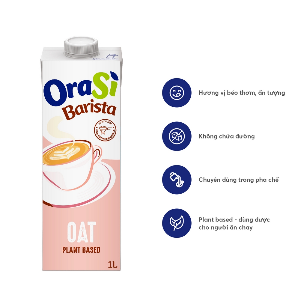 Sữa pha chế OraSì Barista Oat Pro (Yến Mạch) - Hình ảnh 2