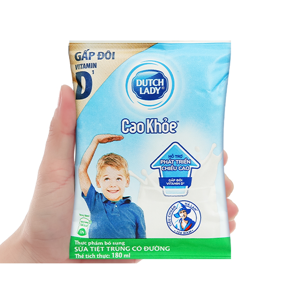 Sữa Tươi Có Đường Cao khỏe Bịch 180ml - Hình ảnh 8