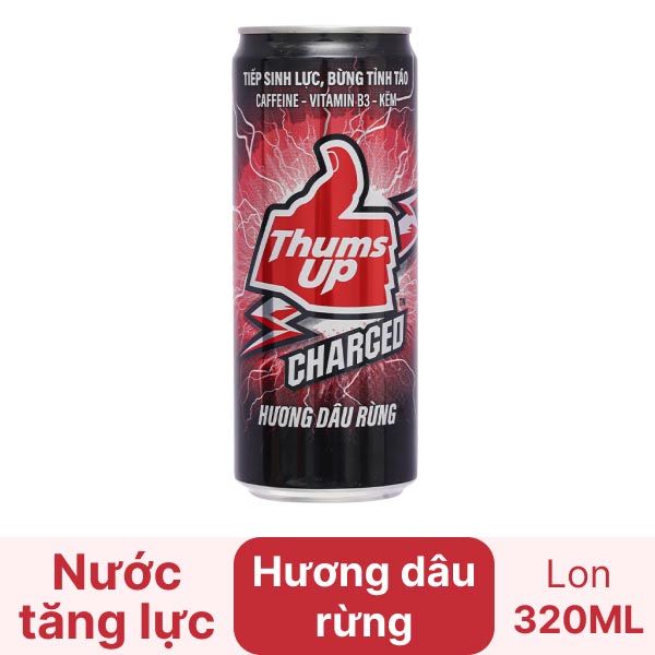 Nước tăng lực Thums Up Charged dâu rừng - Hình ảnh 2
