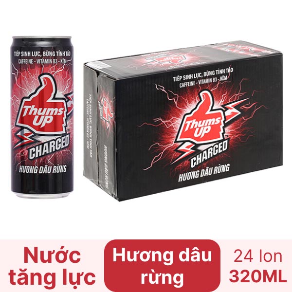 Nước tăng lực Thums Up Charged dâu rừng - Hình ảnh 4