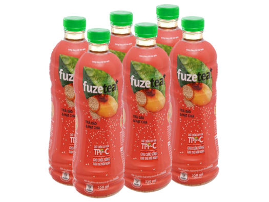 Trà đào và hạt chia Fuze Tea+ - Hình ảnh 3