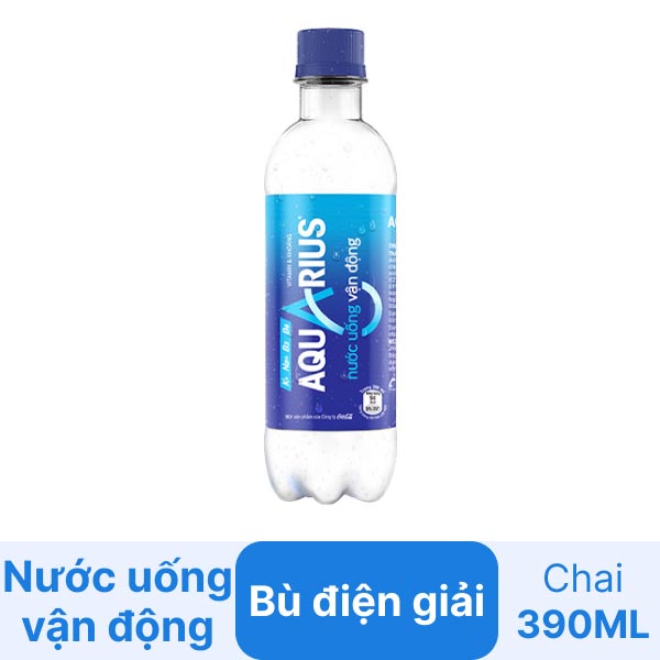Nước uống vận động Aquarius chai 390ml - Hình ảnh 2