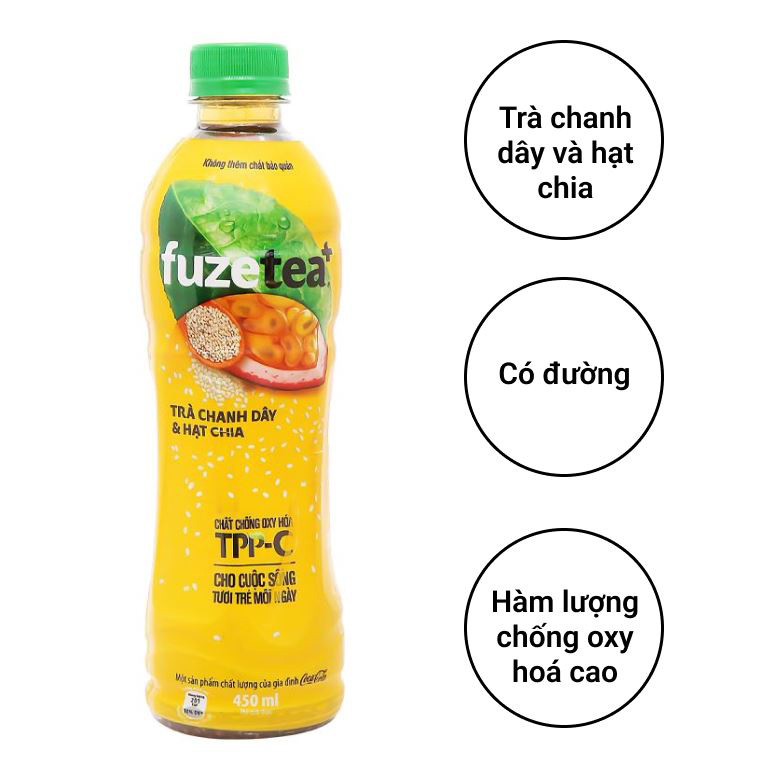 Trà chanh dây và hạt chia Fuze Tea+ - Hình ảnh 5