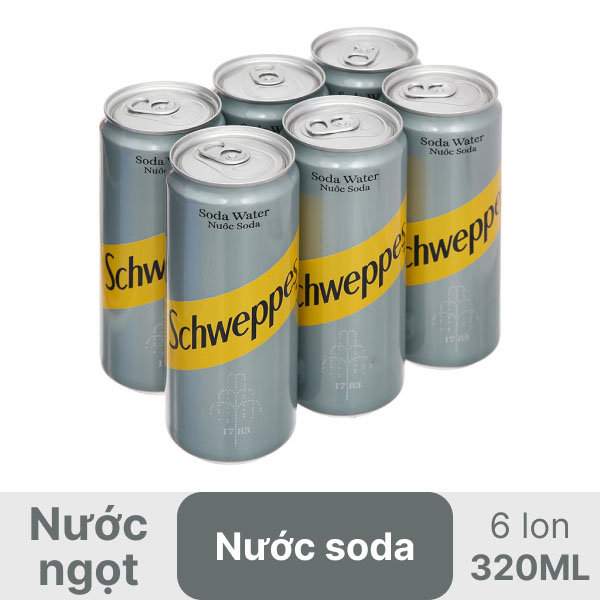 Soda Schweppes lon 320ml - Hình ảnh 2