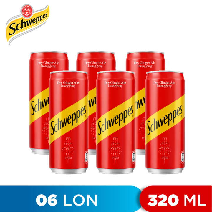 Soda Ginger Ale Schweppes 320ml (gừng) - Hình ảnh 2