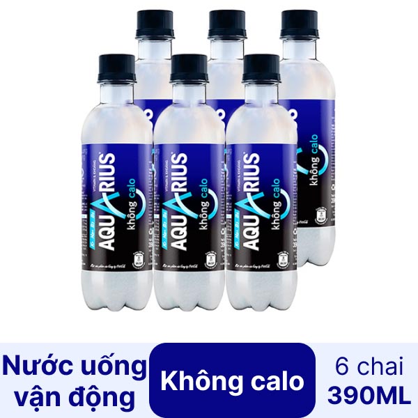Nước uống vận động Aquarius không calo chai 390ml - Hình ảnh 3