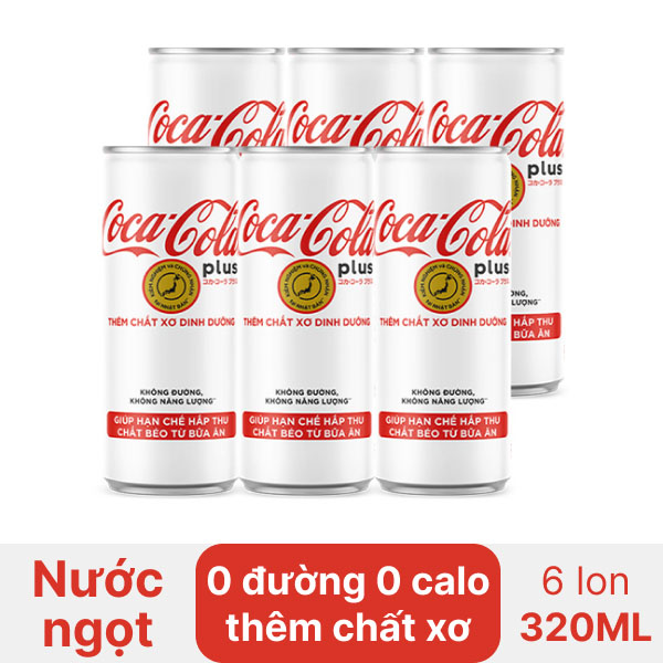 Nước Ngọt Coca Cola Plus Lon 320ml - Hình ảnh 2