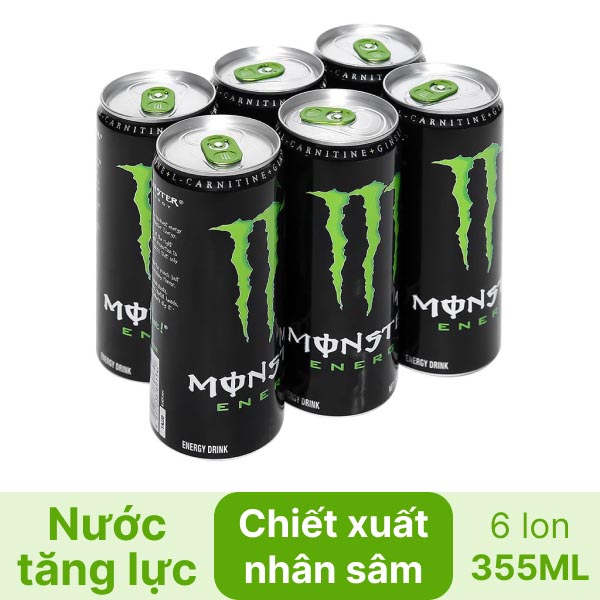 Nước tăng lực Monster nhân sâm 355ml - Hình ảnh 2