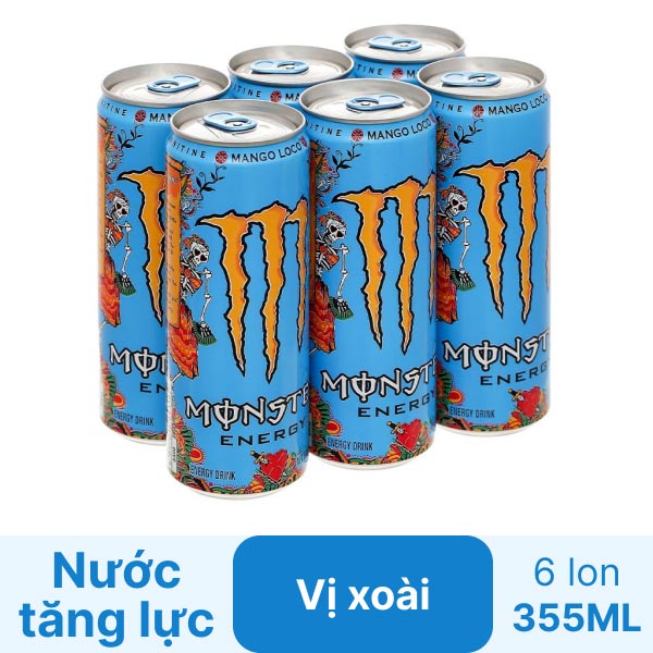 Nước tăng lực Monster vị xoài 355ml - Hình ảnh 2