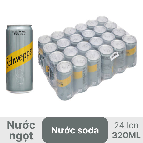 Soda Schweppes lon 320ml - Hình ảnh 3
