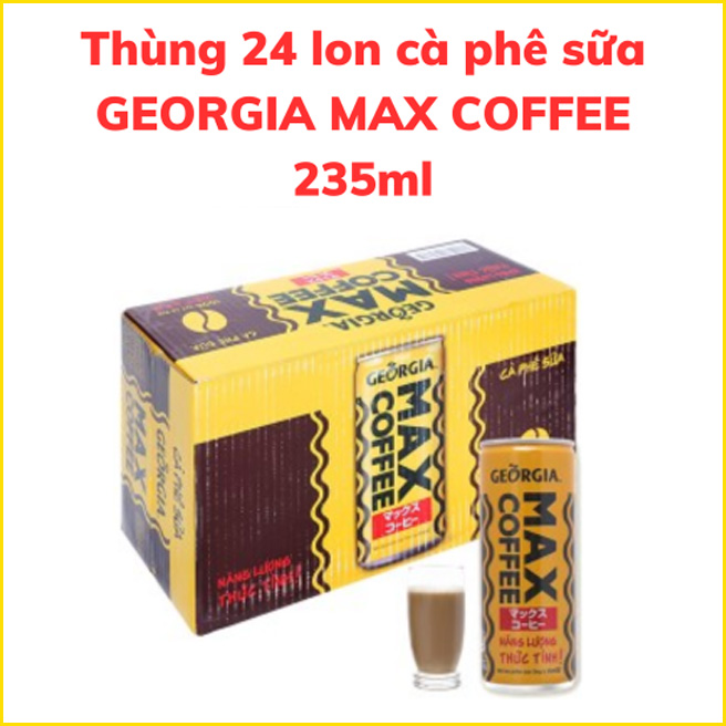Cà phê sữa Georgia Max Coffee 235ml - Hình ảnh 4