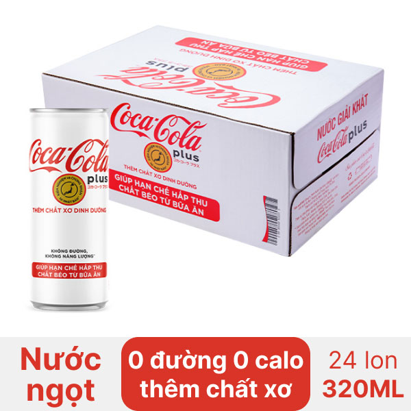 Nước Ngọt Coca Cola Plus Lon 320ml - Hình ảnh 3