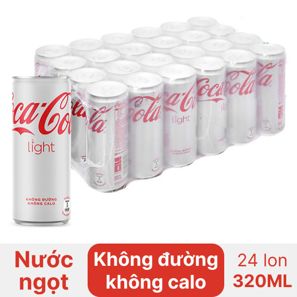 Nước Ngọt Coca Cola Light Lon 320ml - Hình ảnh 3
