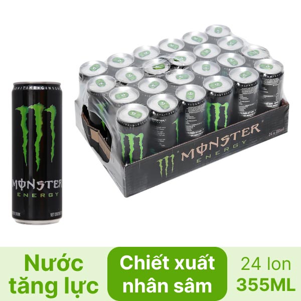Nước tăng lực Monster nhân sâm 355ml - Hình ảnh 3