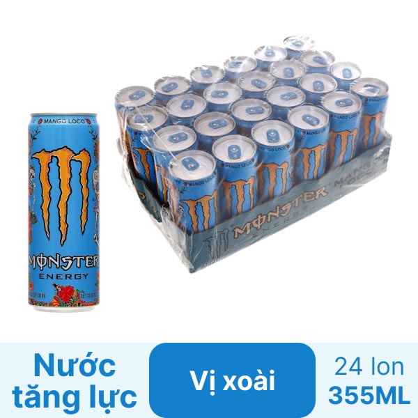 Nước tăng lực Monster vị xoài 355ml - Hình ảnh 3